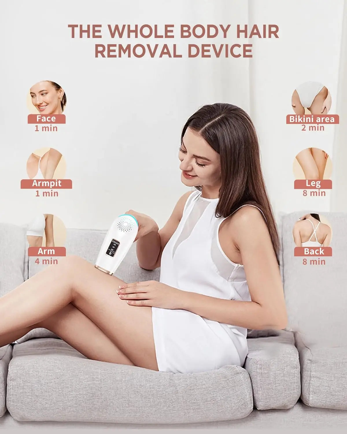 Luméa IPL Hair Removal Device – 999,900 Flashes for Face & Body